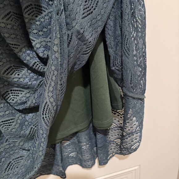 Lularoe Army Green Textured Women's Skirt - Size XS - Picture 4 of 6